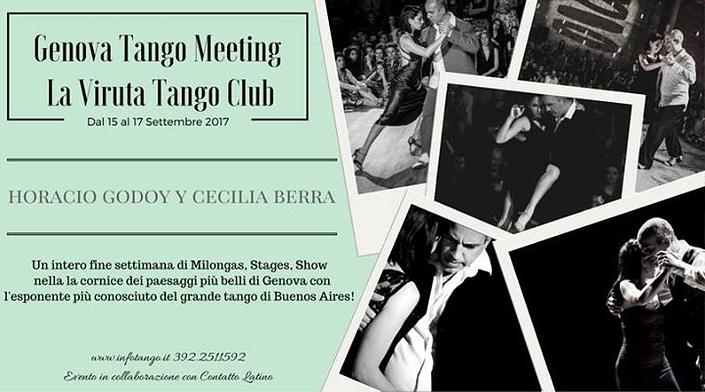 flyer image for Horacio Godoy y Cecilia Berra Weekend VirutaTangoClub News