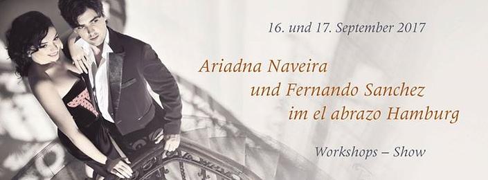 flyer image for Ariadna Naveira y Fernando Sanchez at el abrazo Hamburg