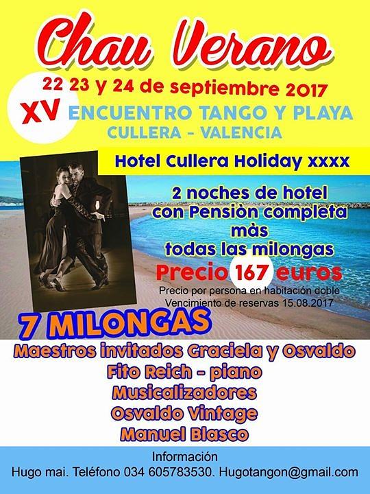flyer image for Tango y Playa