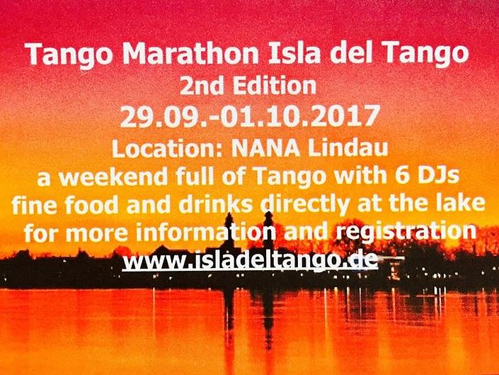 flyer image for Isla del Tango Marathon Lindau