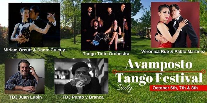 flyer image for Avamposto Tango Festival