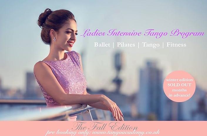 flyer image for Ladies Intensive Tango Program Ballet Pilates Fitness