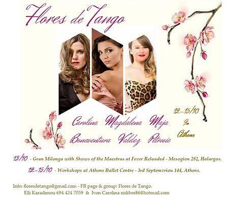 flyer image for Flores de Tango Festival in Athens