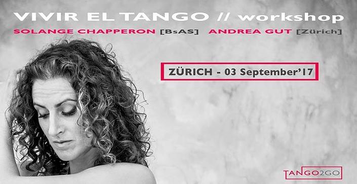 flyer image for Vivir el Tango Workshop