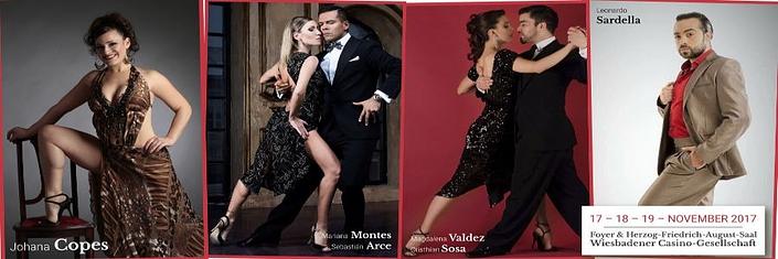 flyer image for Johana Copes Lady's Tango Festival Wiesbaden 2017
