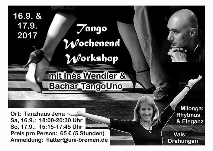 flyer image for Tango Wochenende Workshop Jena