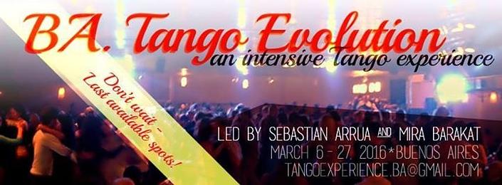 flyer image for BA. Tango Evolution
