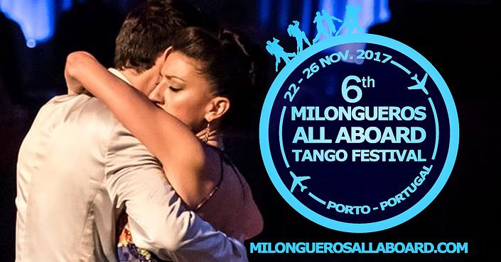 flyer image for 6th Milongueros All Aboard Tango Festival