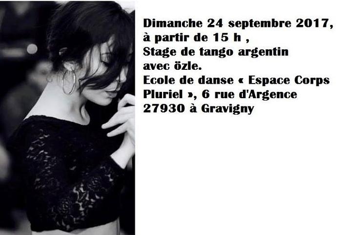 flyer image for Stage tango avec ozle