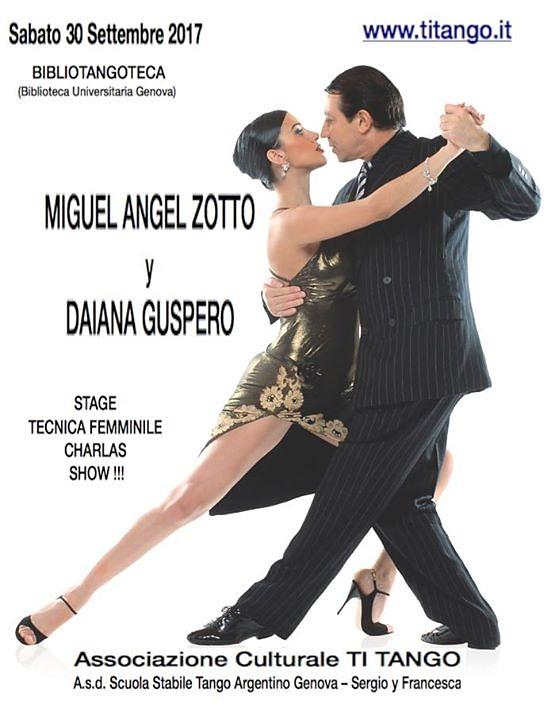 flyer image for Miguel A Zotto y Daiana Guspero StageCharla