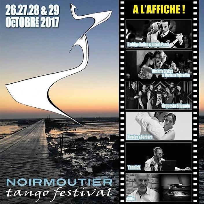 flyer image for 1ere edition Noirmoutier Tango Festival