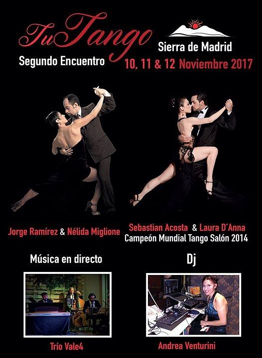 flyer image for TuTango II Encuentro Sierra Madrid