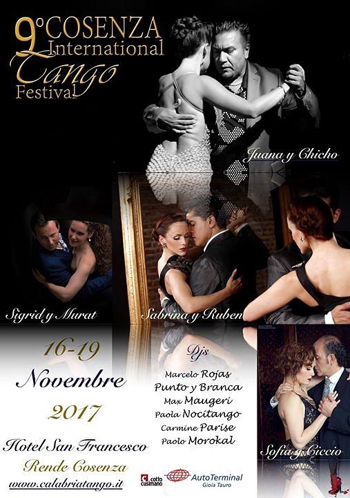 flyer image for 9 Cosenza International Tango Festival