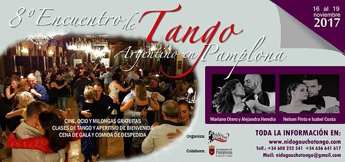 flyer image for 8 Encuentro De Tango En Pamplona
