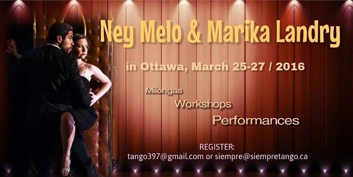 flyer image for Ney Melo Marika Landry in Ottawa