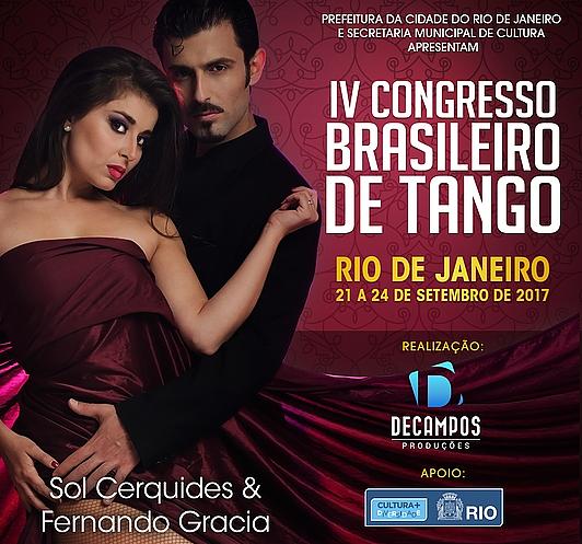 flyer image for IV Congresso Brasileiro de Tango