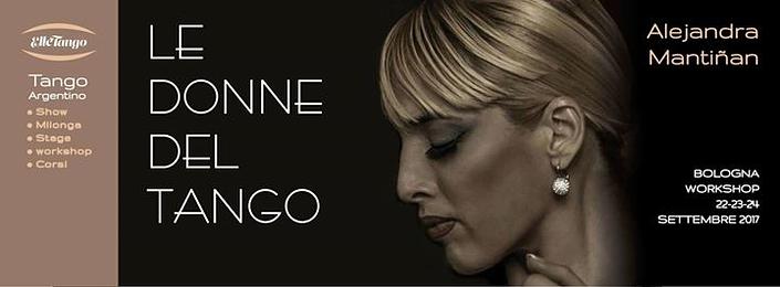 flyer image for Le donne del tango Alejandra Mantinan workshop