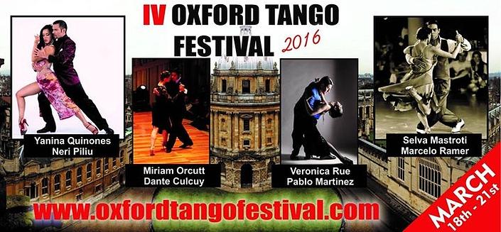 flyer image for Oxford Tango Festival