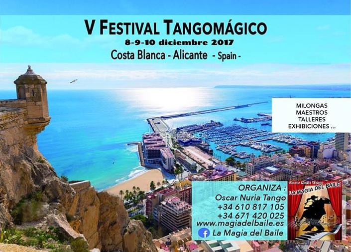 flyer image for V Festival Tangomagico Alicante