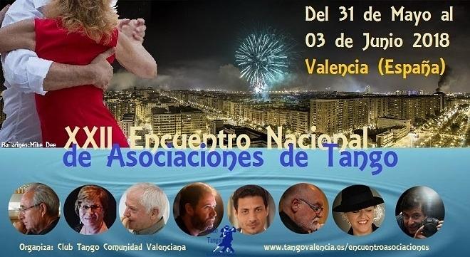 flyer image for XXII Encuentro Nacional de Asociaciones de Tango