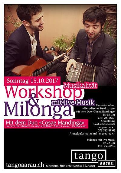 flyer image for Workshop Milonga