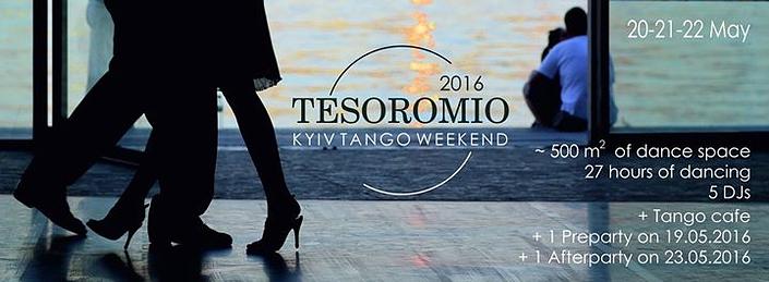 flyer image for TESOROMIO TANGO WEEKEND