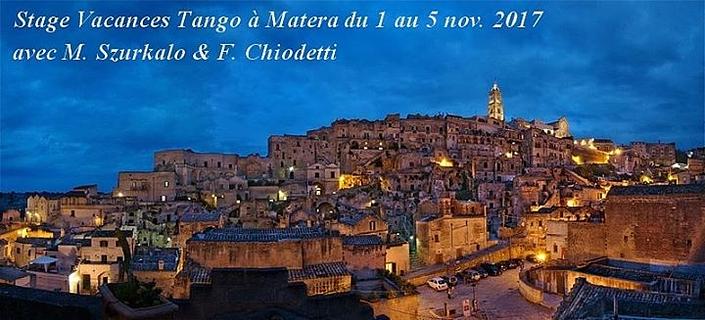 flyer image for Stage Vacances Tango a Matera