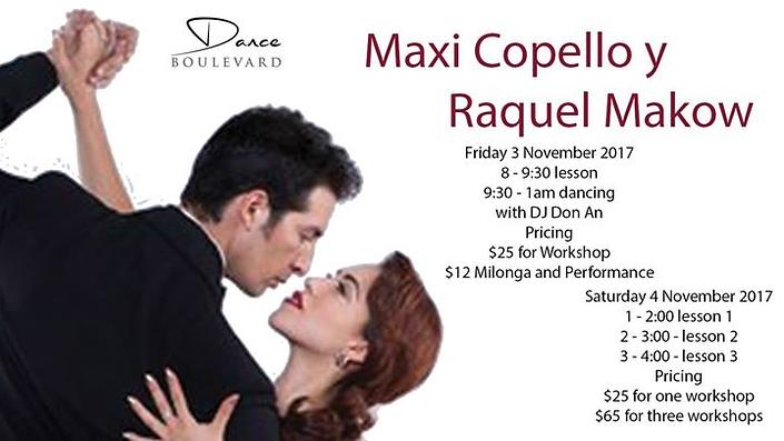 flyer image for Maxi Y Raquel Tango Workshops
