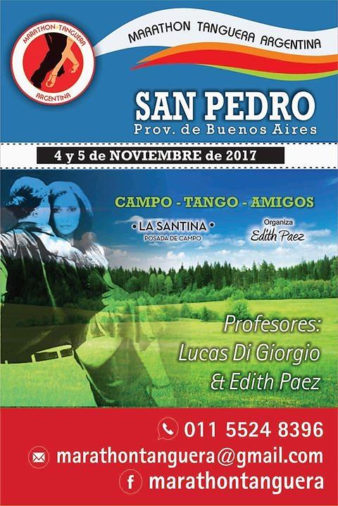 flyer image for Campo Tango Amigos Marathon Tanguera Argentina