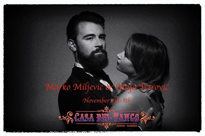 flyer image for Maja Petrovic Marko Miljevic at Casa del Tango Zurich