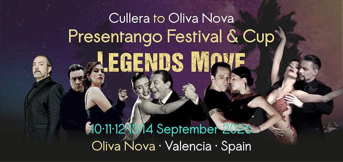 flyer image for Presentango Festival & Cup 2026 ⭐Legends Move⭐ Cullera to Oliva Nova