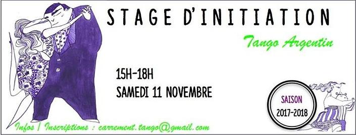 flyer image for Stage dinitiation au TANGO Marseille