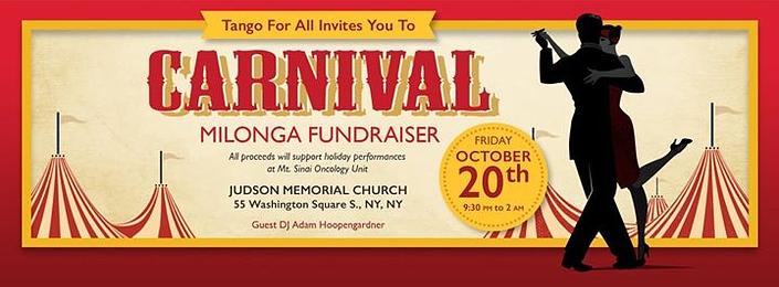 flyer image for 2nd Mini Gala Milonga Fundraiser