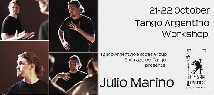 flyer image for Tango Argentino Workshop with Julio Marino