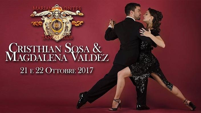 flyer image for Seminario Tango a Cagliari Cristhian Sosa Magdalena Valdez