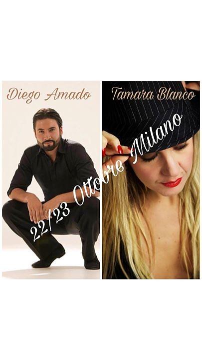 flyer image for Workshop mensili con Diego Amado e Tamara Blanco