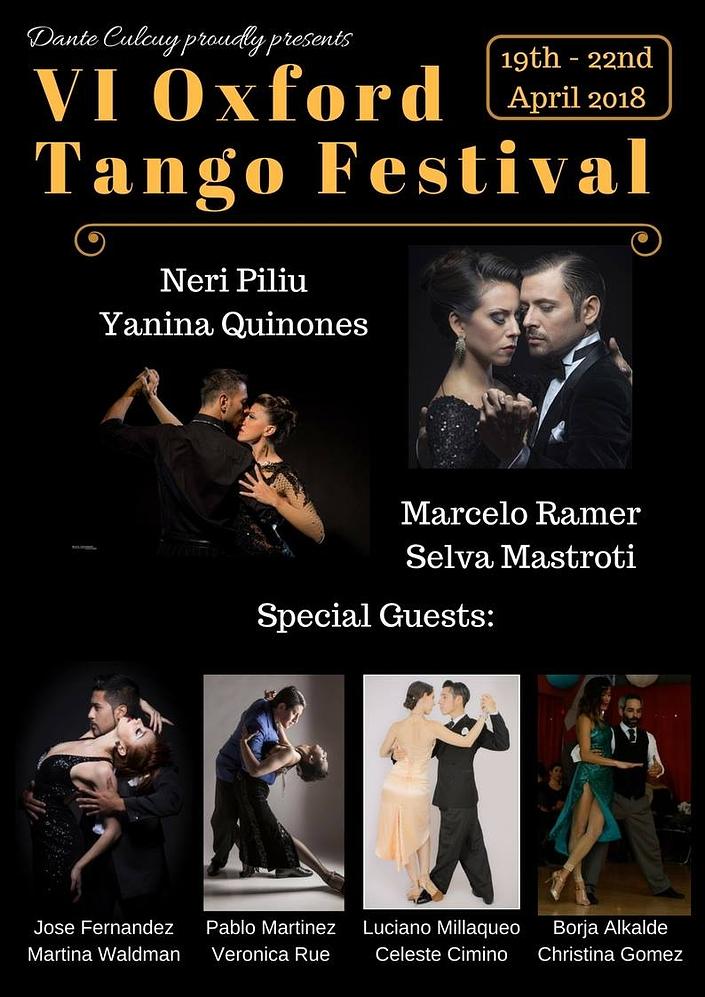 flyer image for VI Oxford Tango Festival