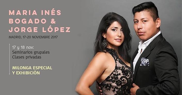 flyer image for Seminario Maria Ines Bogado y Jorge Lopez en Madrid