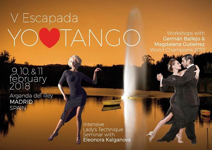 flyer image for 5º ENCUENTRO YO AMO TANGO (EXCLUSIVE EVENT) ONLY 20 KM FROM MADRID AIRPORT