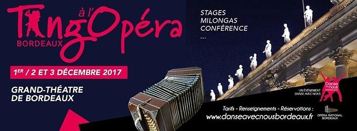 flyer image for Festival Tango a lOpera de Bordeaux
