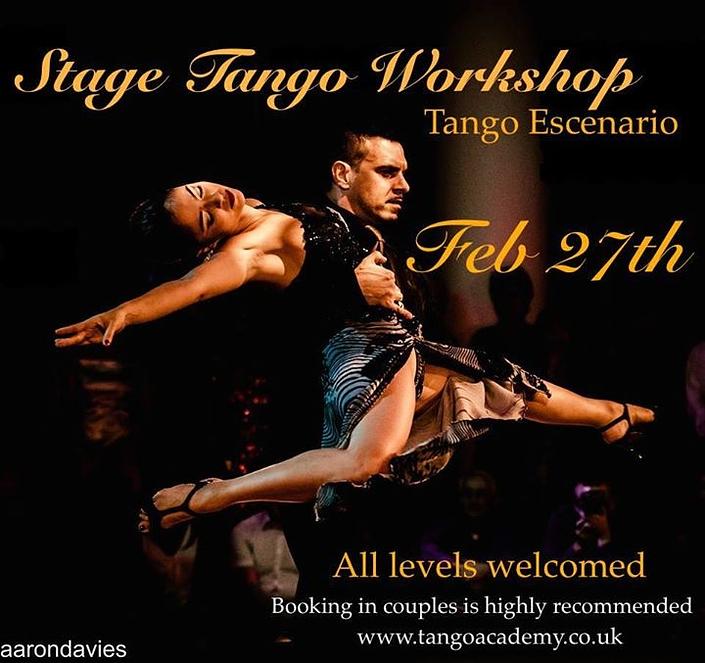 flyer image for Stage Tango Workshop