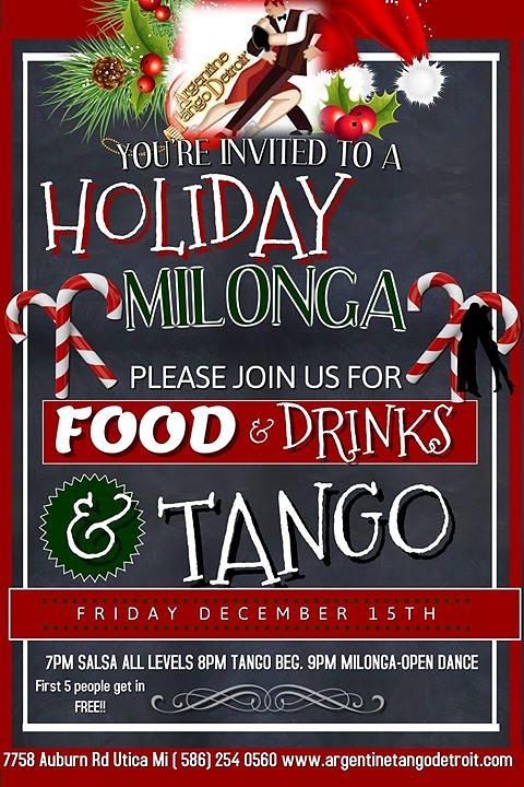 flyer image for Holiday Milonga
