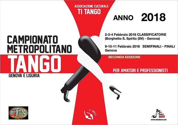 flyer image for Campionato Metropolitano Tango Genova e Liguria