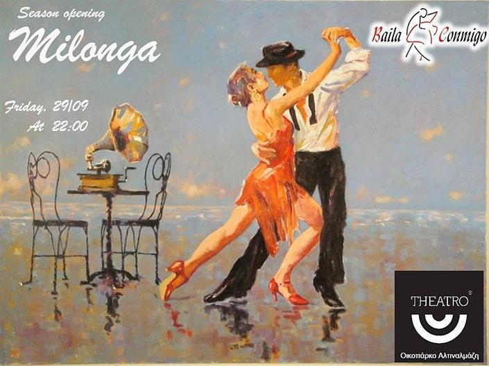 flyer image for Season Opening Milonga by BailaConmigo