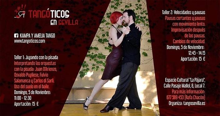 flyer image for Taller de tango con David Kampa y Amelia Peiroten