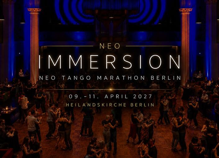 flyer image for NEO IMMERSION - The Neo Tango Marathon Berlin