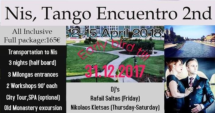 flyer image for 2nd Tango Encuentro Nis