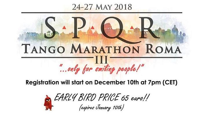 flyer image for SPQR Tango Marathon Roma