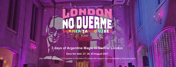 flyer image for London No Duerme – Summer Tango Vibes
