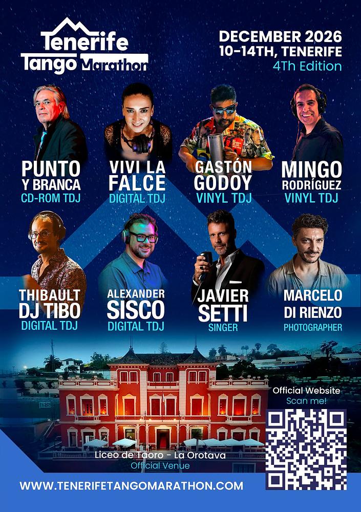flyer image for TENERIFE TANGO MARATHON 2026